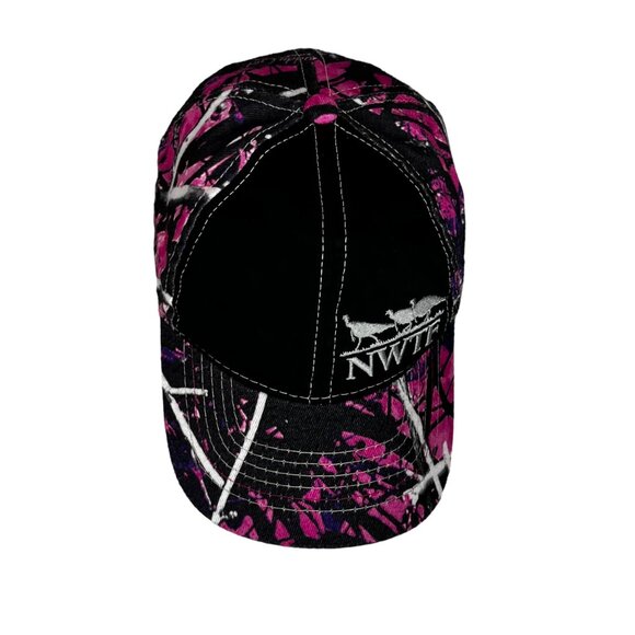 NWTF National Wild Turkey Foundation Womens Hat Cap Pink Black Size OS - Picture 4 of 10